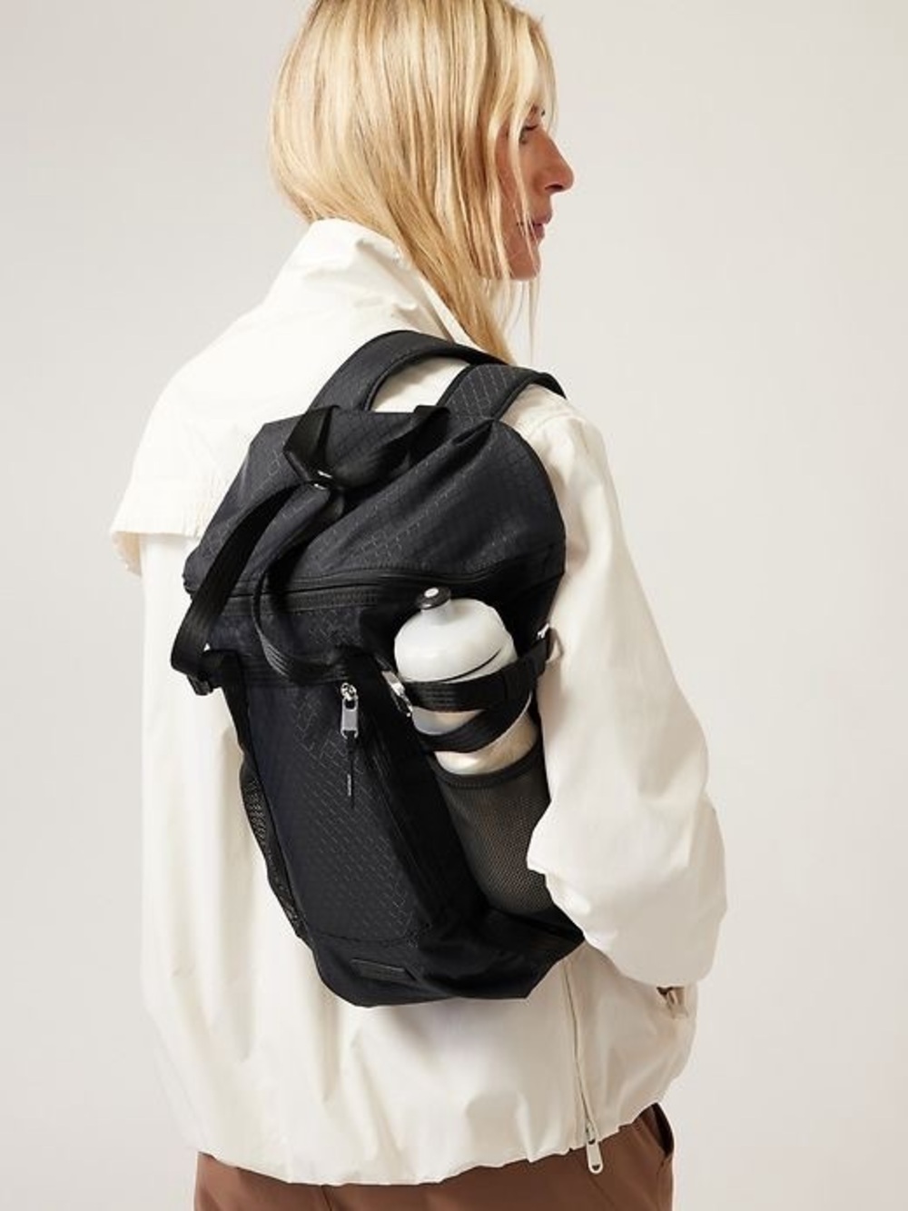 Athleta Excursion Backpack Black Hiking Trail Travel Bag NWT